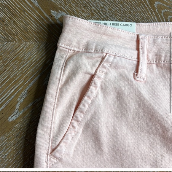 FAVORITE DAUGHTER The Sara Cargo Super High Rise Cargo Skinny Ankle Pink Jean - Picture 3 of 8